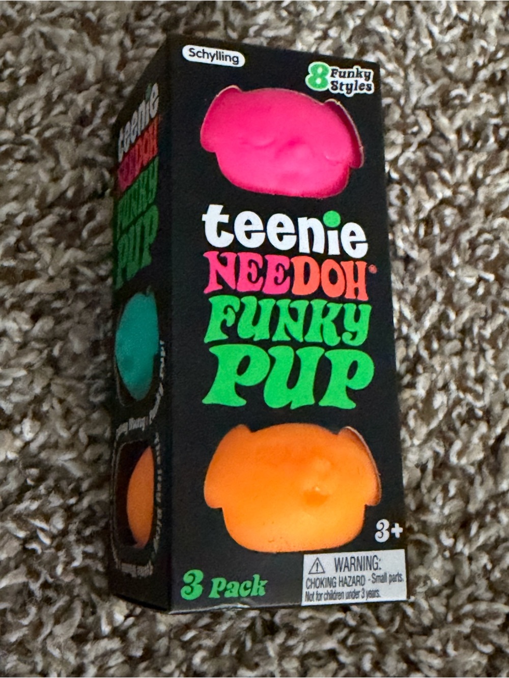 NeeDoh Teenie Funky Pup of 3